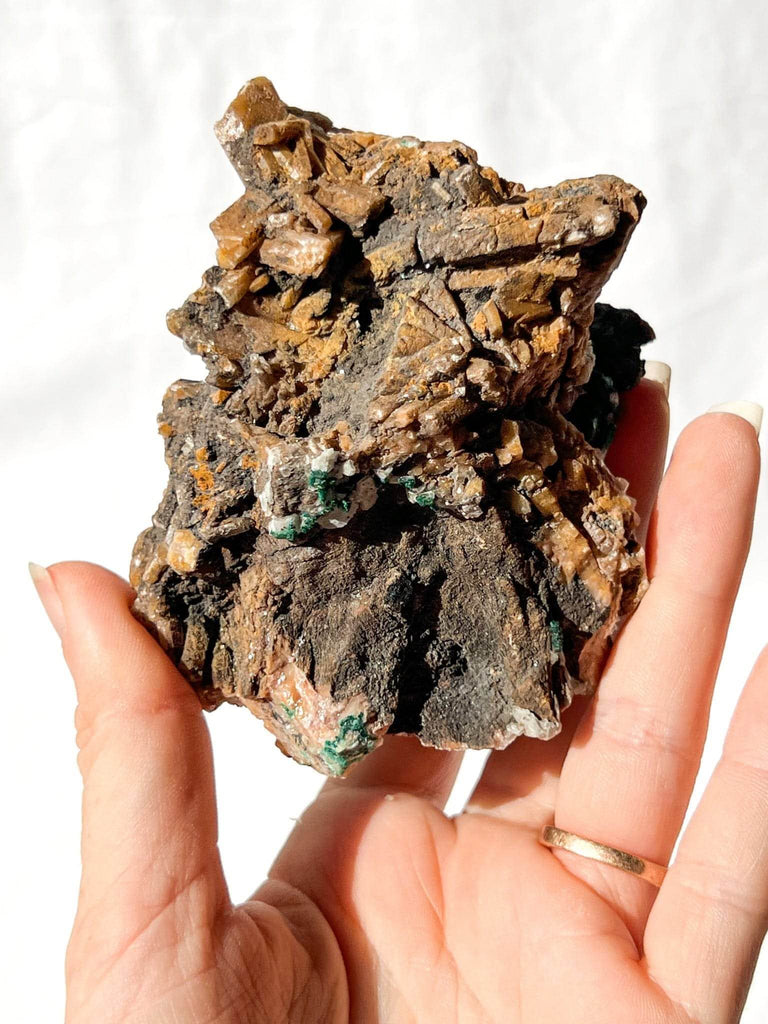 Malachite with Pyromorphite Specimen - Unearthed Crystals