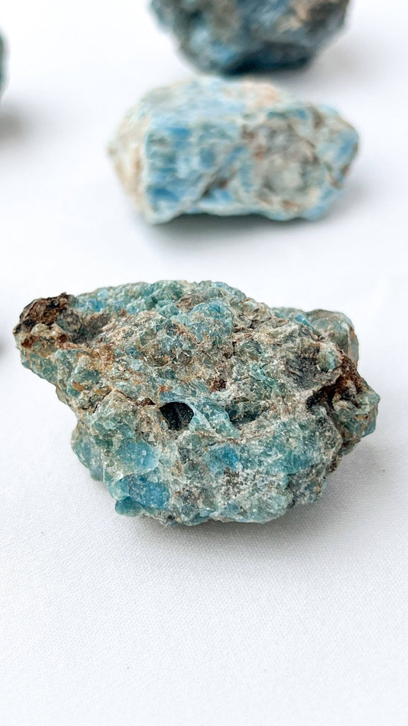 Blue Apatite Rough | Small - Unearthed Crystals