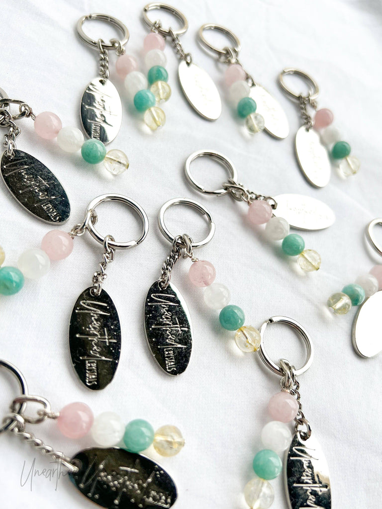 Antidote Keyring | Self Esteem + Courage © - Unearthed Crystals