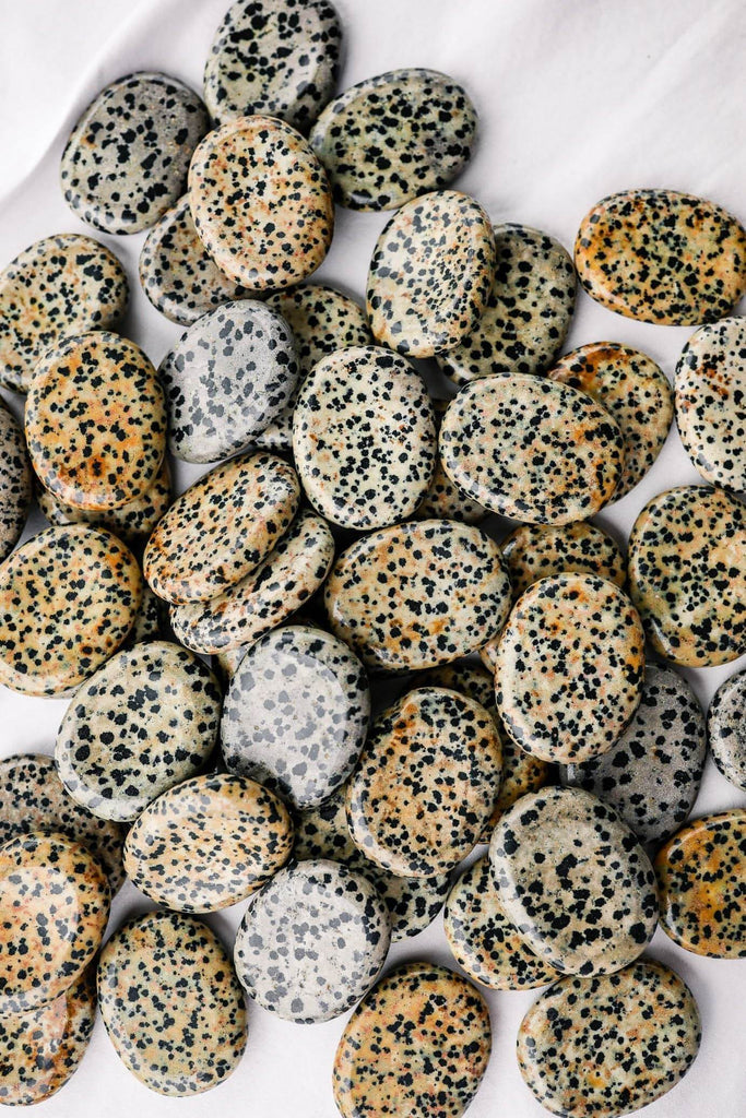 Dalmatian Jasper Worry Stone - Unearthed Crystals
