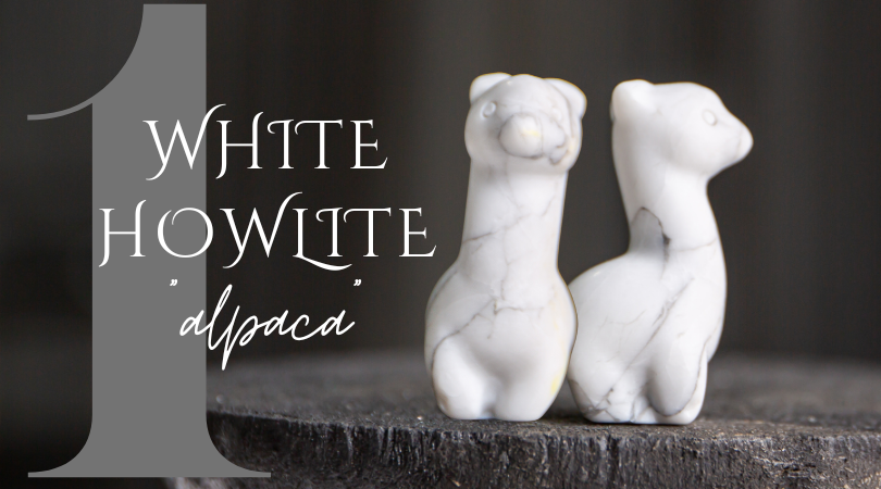 Day 1 | Howlite Alpaca Carving