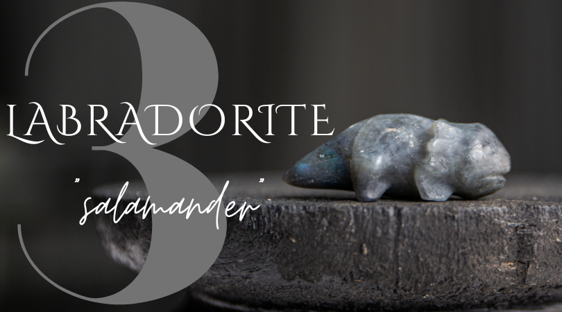 Day 3 | Labradorite Salamander Carving