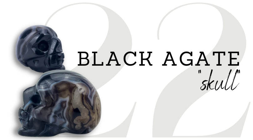 DAY 22 | Black Agate Skull