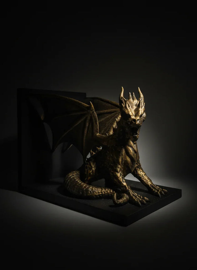 Dragon figurine on a dark background