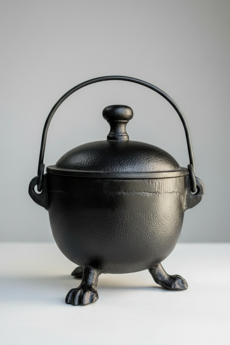 Cast Iron Cauldron | 3 Clawed Feet | 15cm – Unearthed Crystals