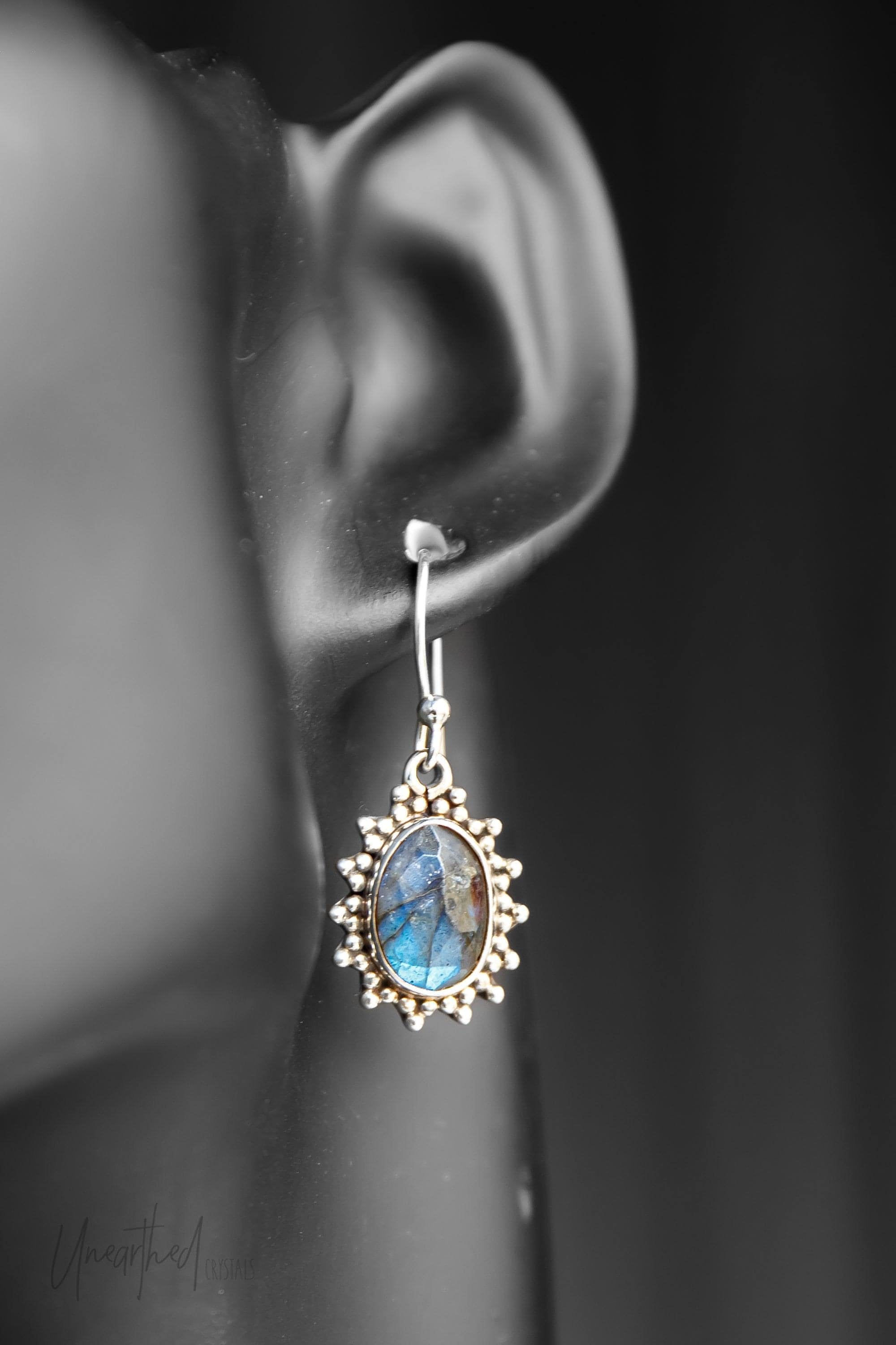 Labradorite earrings sterling silver on sale