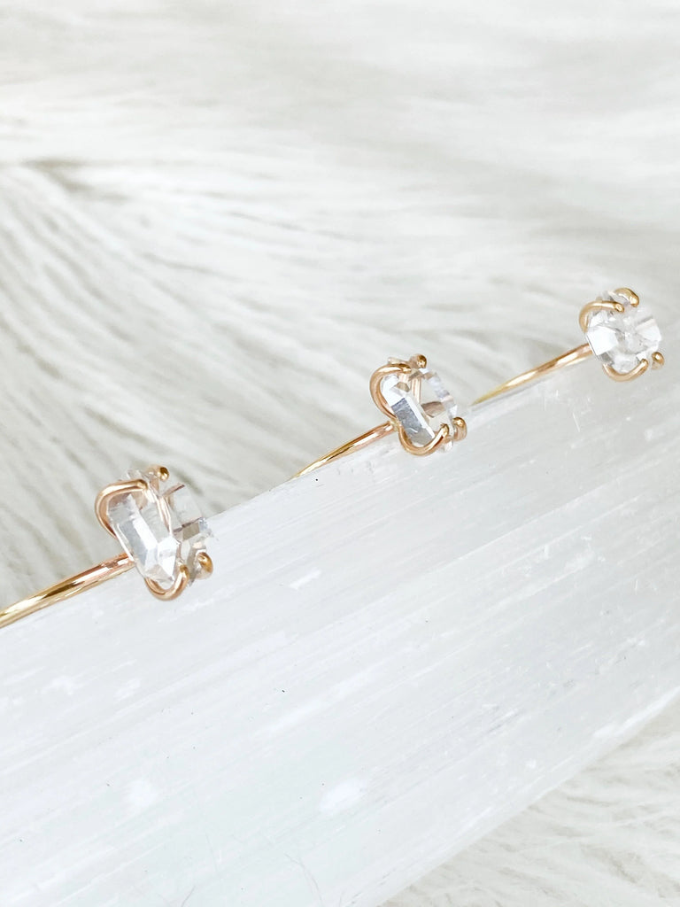 Herkimer Diamond Ring | Gold | Size 10 - Unearthed Crystals