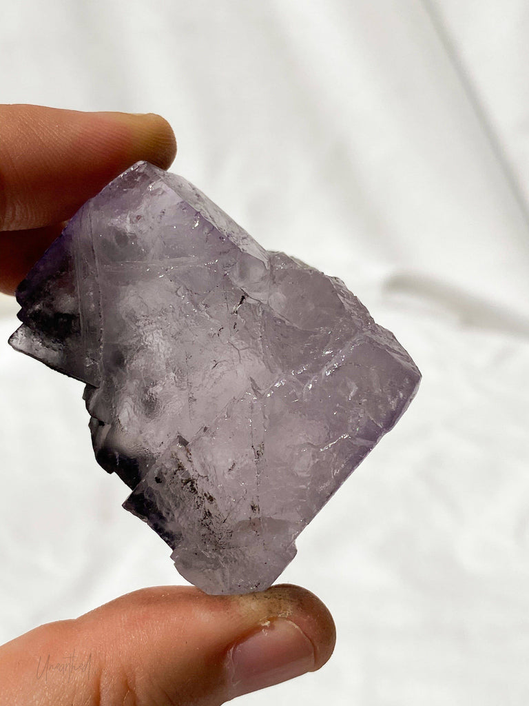 Purple Fluorite Cluster - Unearthed Crystals