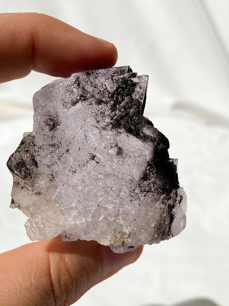 Purple Fluorite Cluster - Unearthed Crystals