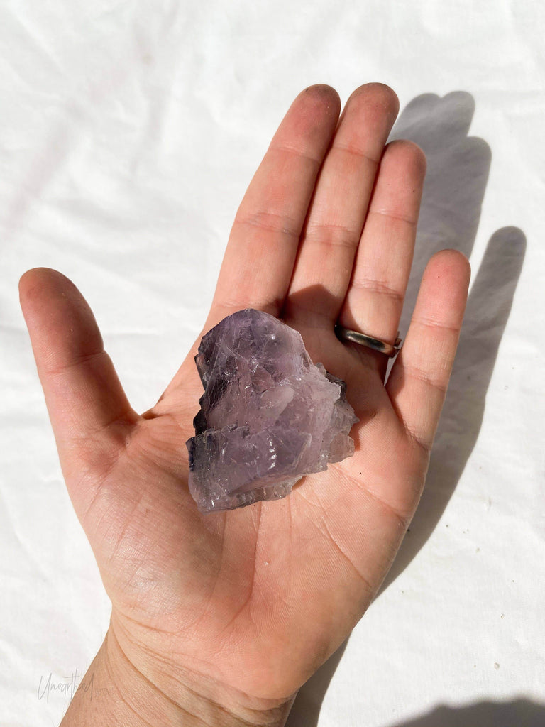 Purple Fluorite Cluster - Unearthed Crystals