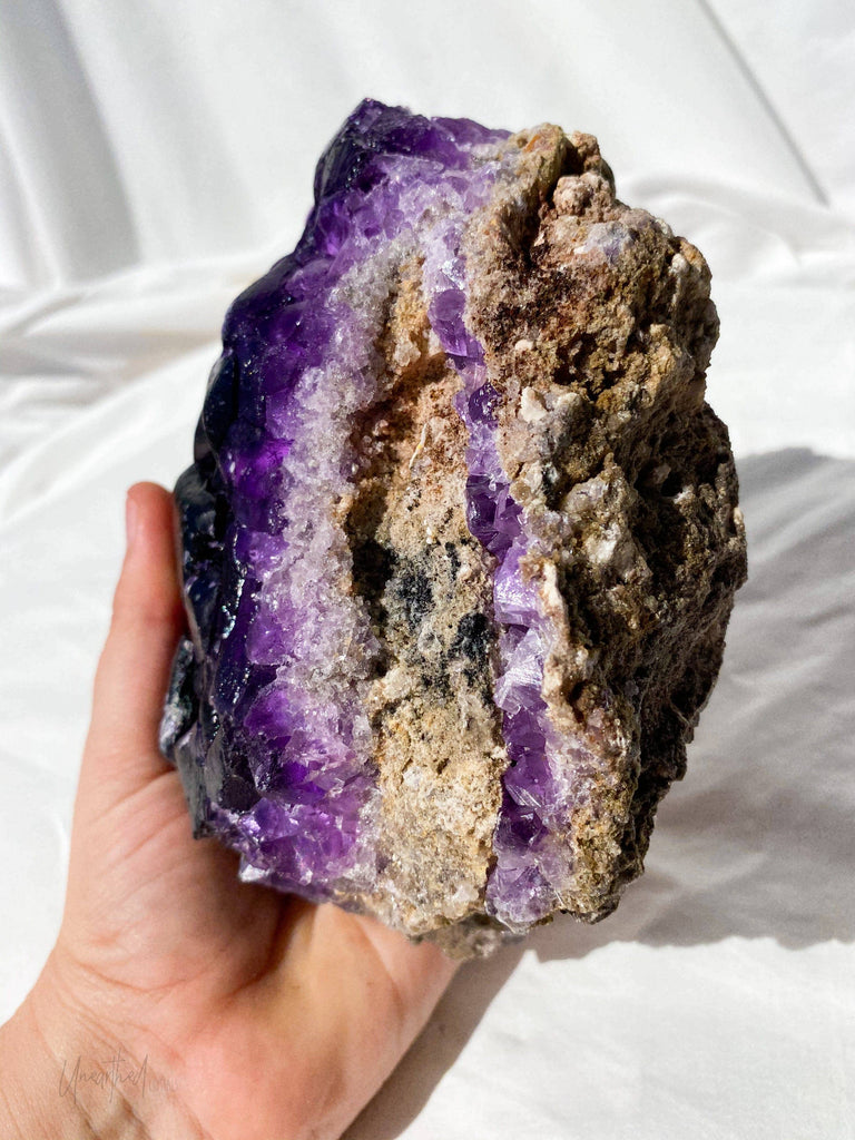 Purple Fluorite Cluster - Unearthed Crystals