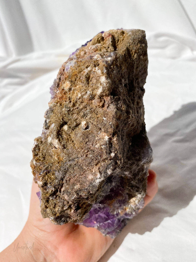 Purple Fluorite Cluster - Unearthed Crystals