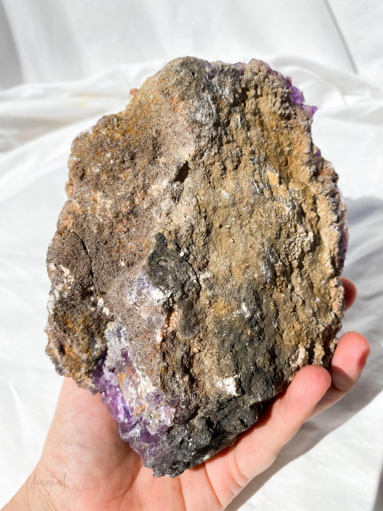 Purple Fluorite Cluster - Unearthed Crystals