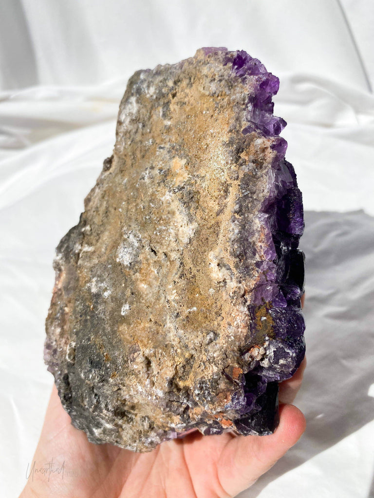 Purple Fluorite Cluster - Unearthed Crystals