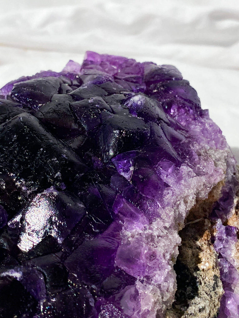 Purple Fluorite Cluster - Unearthed Crystals