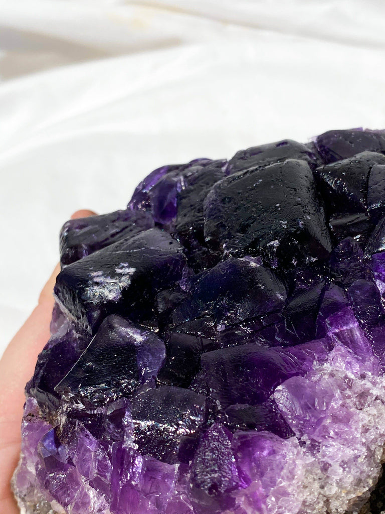 Purple Fluorite Cluster - Unearthed Crystals