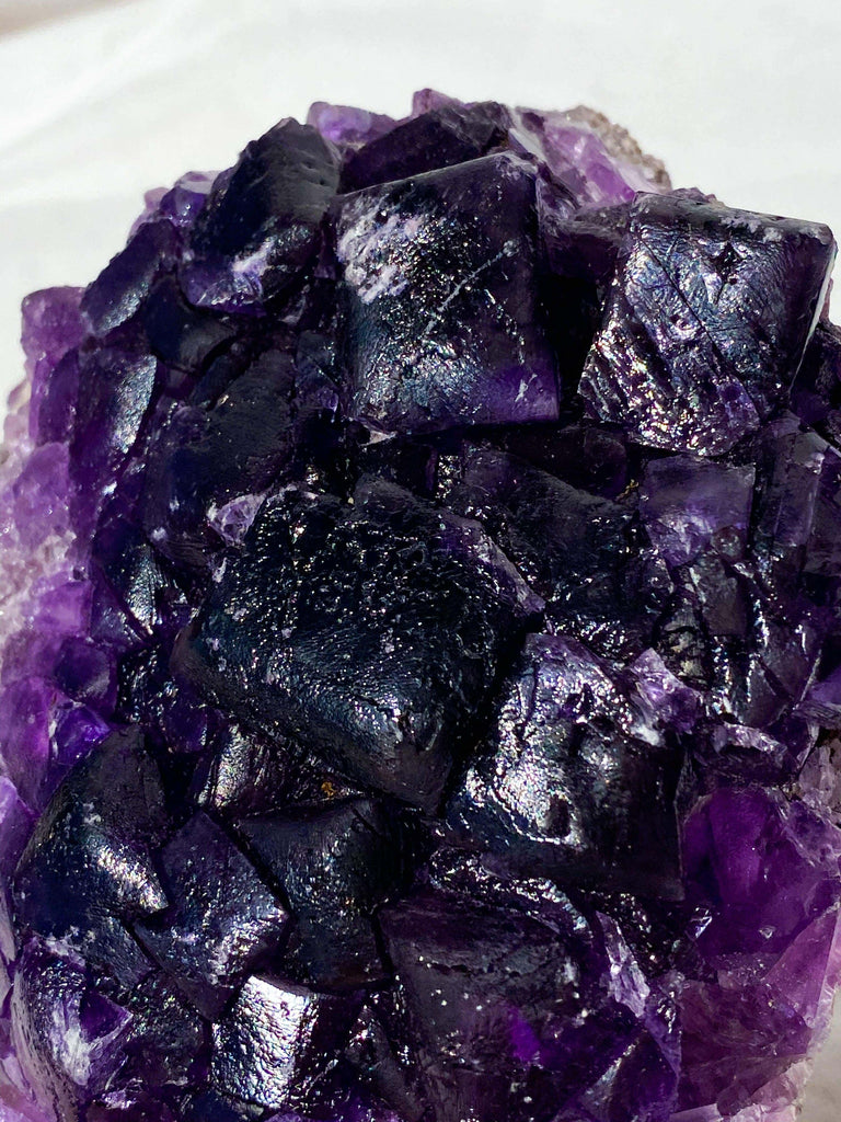 Purple Fluorite Cluster - Unearthed Crystals