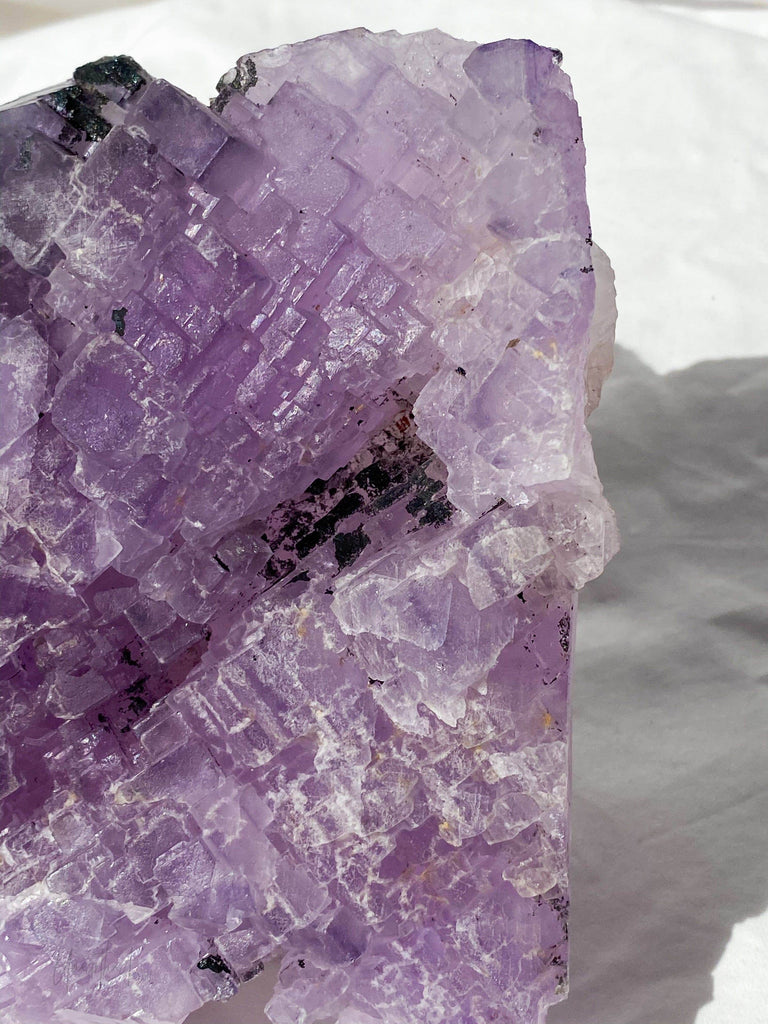 Purple Fluorite Cluster - Unearthed Crystals