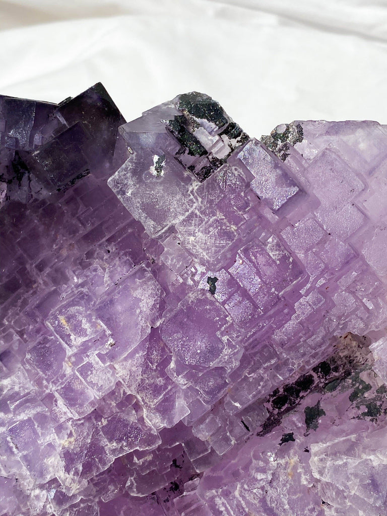 Purple Fluorite Cluster - Unearthed Crystals