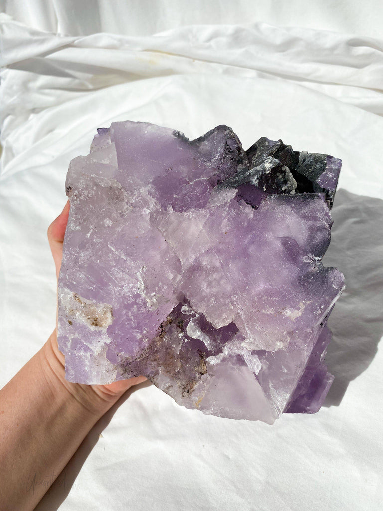 Purple Fluorite Cluster - Unearthed Crystals