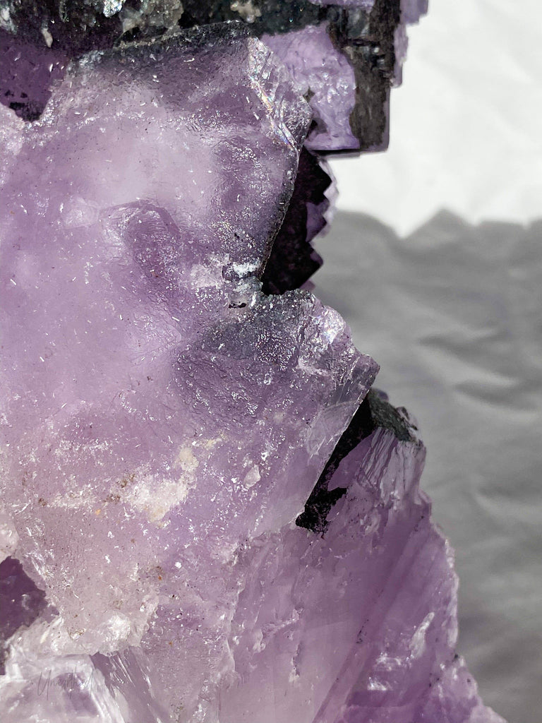 Purple Fluorite Cluster - Unearthed Crystals