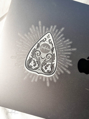 Unearthed Car Sticker | Planchette - Unearthed Crystals