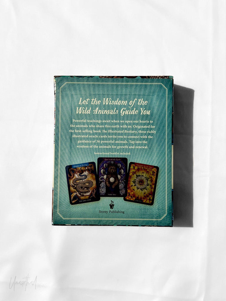 Illustrated Bestiary Oracle Cards - Unearthed Crystals