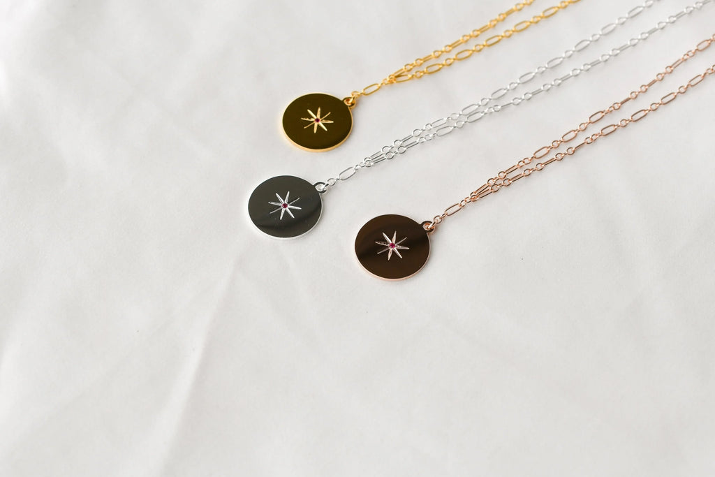 STARBURST Necklace | July | Ruby - Unearthed Crystals