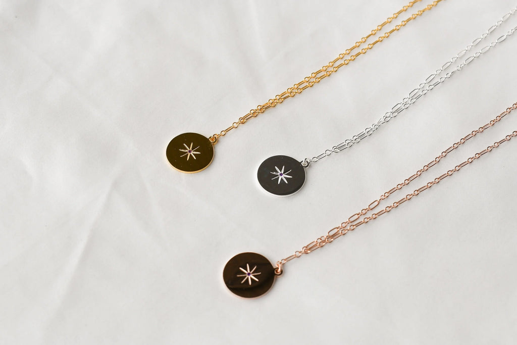 STARBURST Necklace | February | Amethyst - Unearthed Crystals