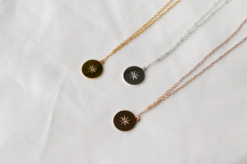 STARBURST Necklace | February | Amethyst - Unearthed Crystals