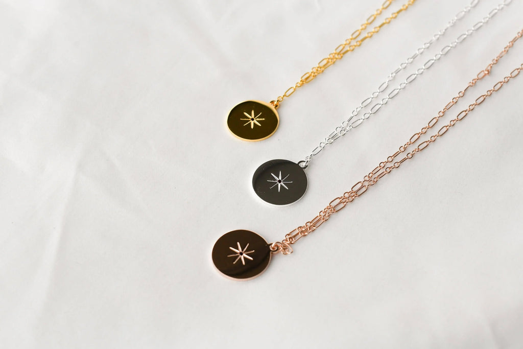 STARBURST Necklace | January | Garnet - Unearthed Crystals