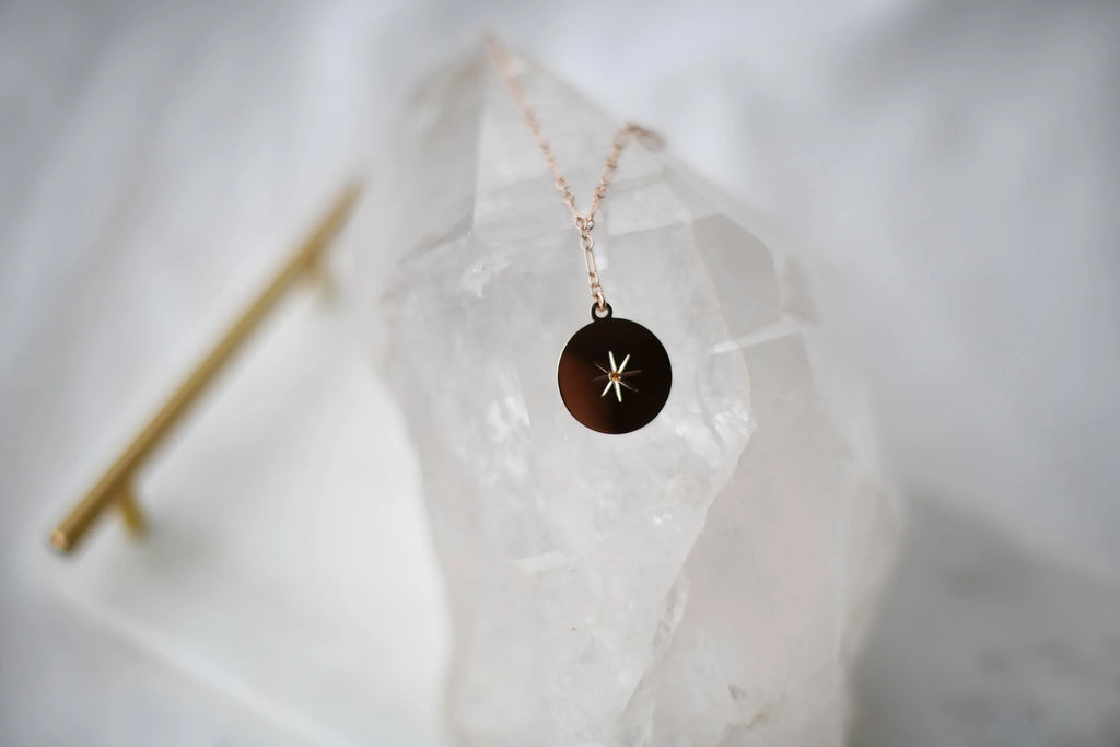 STARBURST Necklace | November | Citrine - Unearthed Crystals