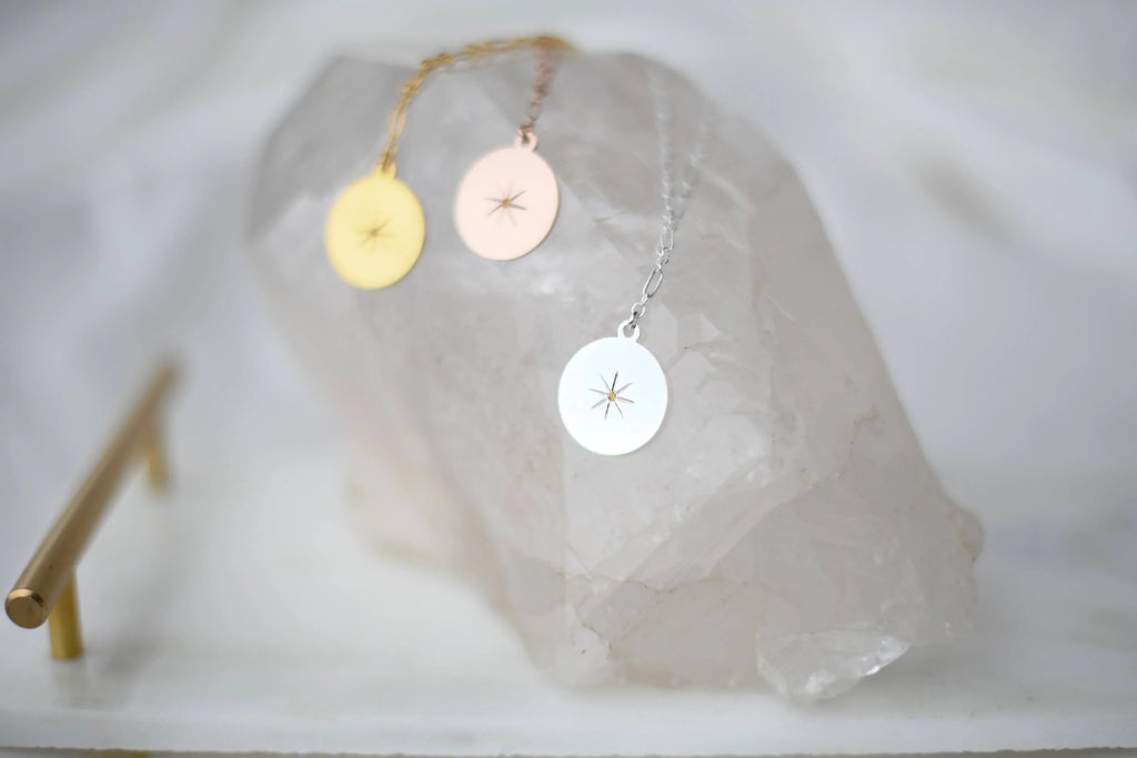 STARBURST Necklace | November | Citrine - Unearthed Crystals