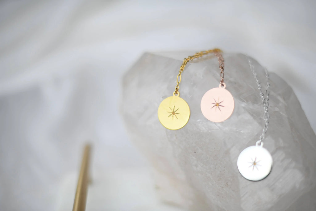 STARBURST Necklace | November | Citrine - Unearthed Crystals