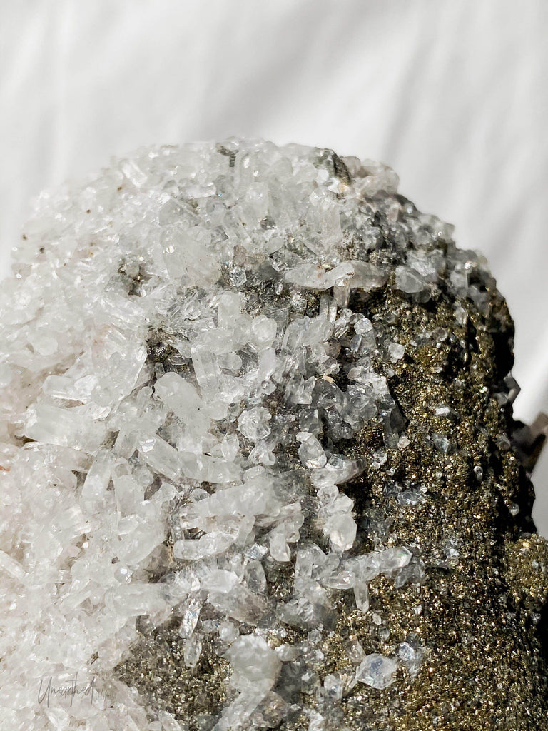 Quartz + Pyrite Specimen - Unearthed Crystals