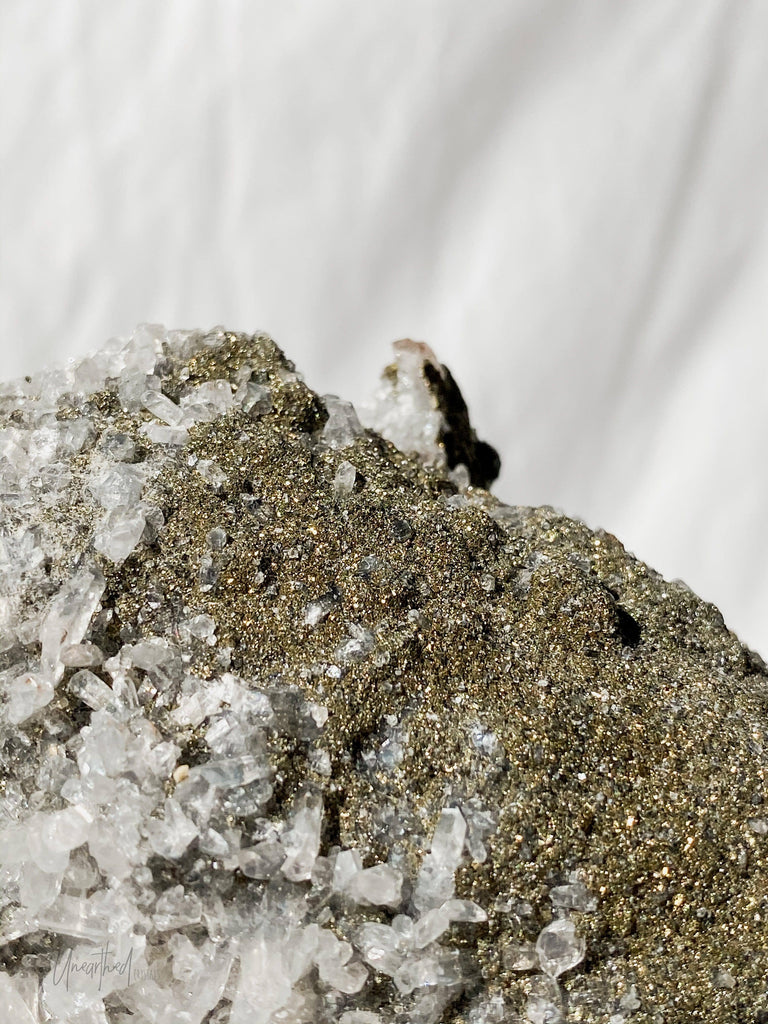Quartz + Pyrite Specimen - Unearthed Crystals