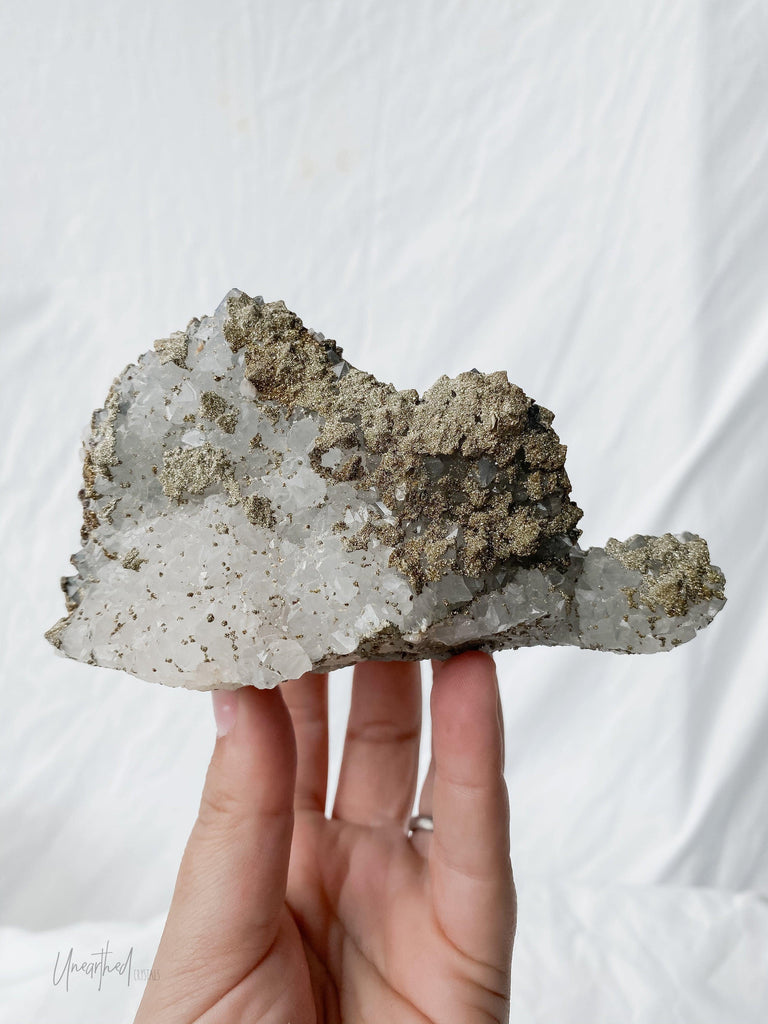 Aragonite, Fluorite + Chalcopyrite Specimen - Unearthed Crystals