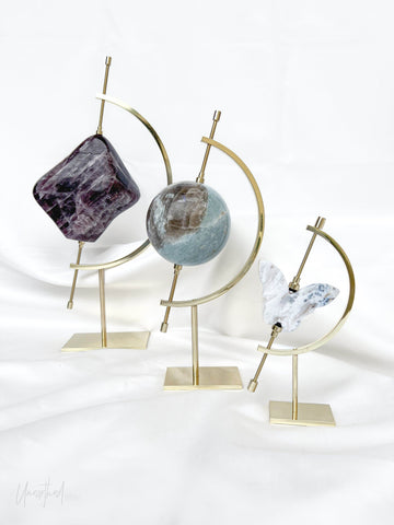 Metal Crystal Stand | Gold - Unearthed Crystals