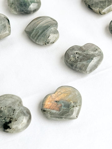 Labradorite Heart | Light | Medium - Unearthed Crystals