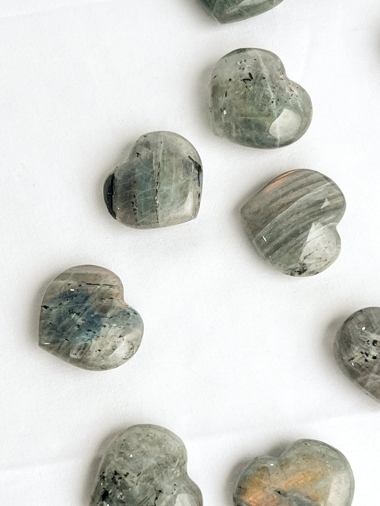 Labradorite Heart | Light | Medium - Unearthed Crystals