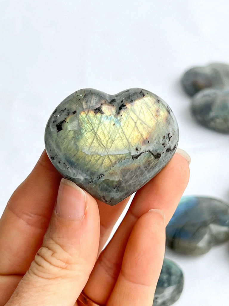 Labradorite Heart | Light | Large - Unearthed Crystals