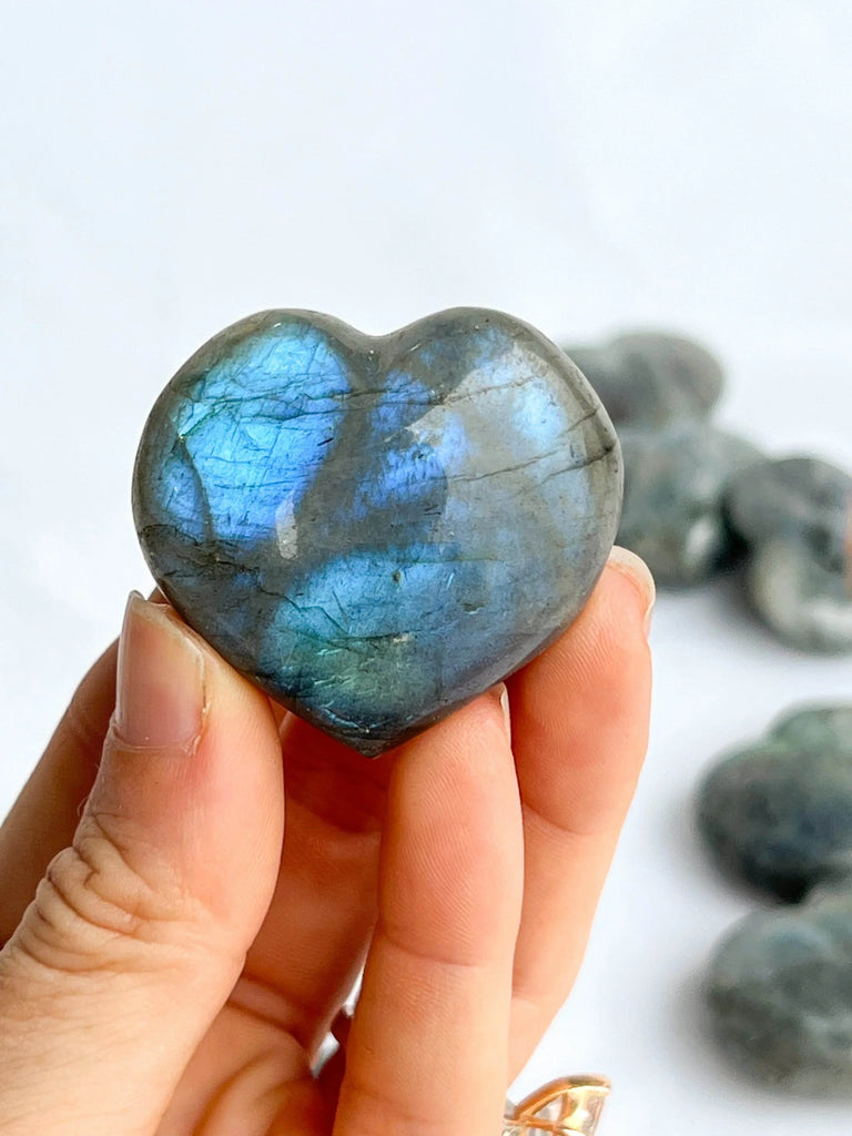 Labradorite Heart | Light | Large - Unearthed Crystals