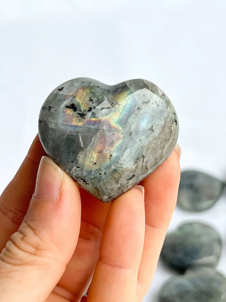 Labradorite Heart | Light | Large - Unearthed Crystals