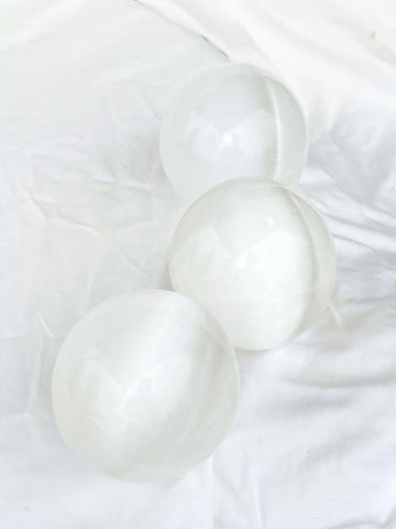 Selenite Sphere | Extra Large - Unearthed Crystals