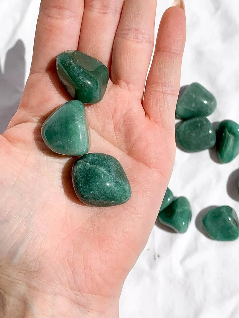 Green Aventurine Tumbles | Small - Unearthed Crystals