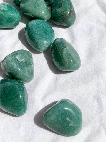 Green Aventurine Tumbles | Medium - Unearthed Crystals