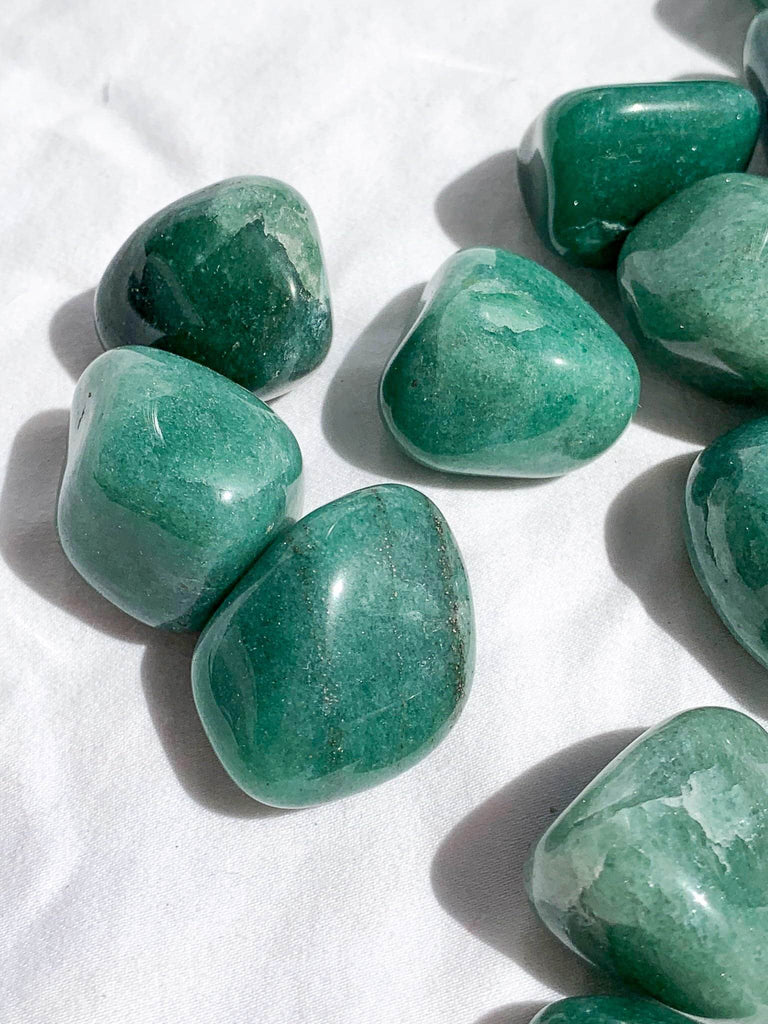 Green Aventurine Tumbles | Medium - Unearthed Crystals