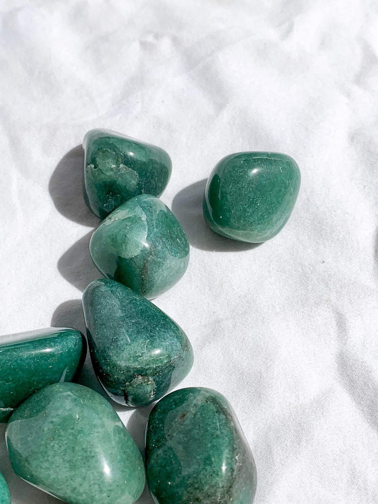 Green Aventurine Tumbles | Medium - Unearthed Crystals