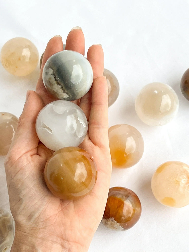 Natural Agate Sphere | Small - Unearthed Crystals