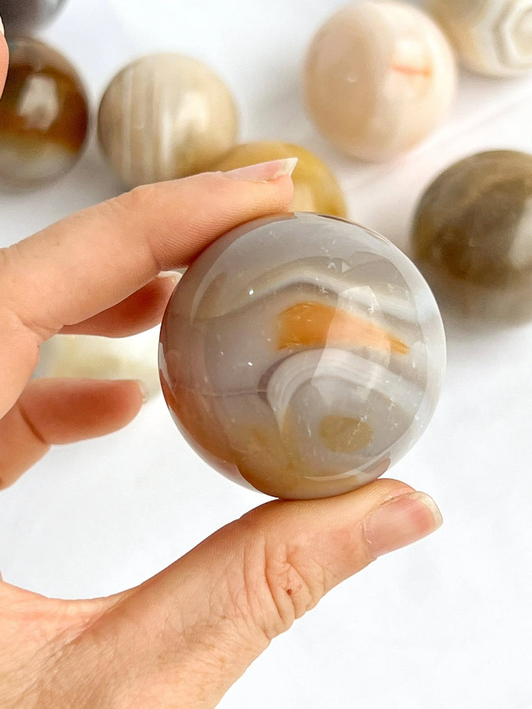 Natural Agate Sphere | Medium - Unearthed Crystals